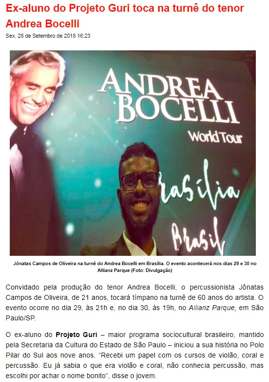 Andrea Bocelli - Acontece Curitiba