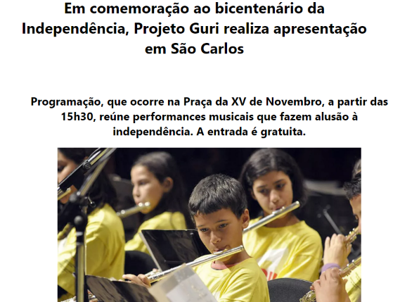 Bicentenário da Independência - São Carlos