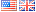 Bandeiras dos EUA da Inglaterra